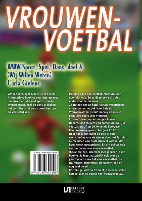 Achterkant van Vrouwenvoetbal