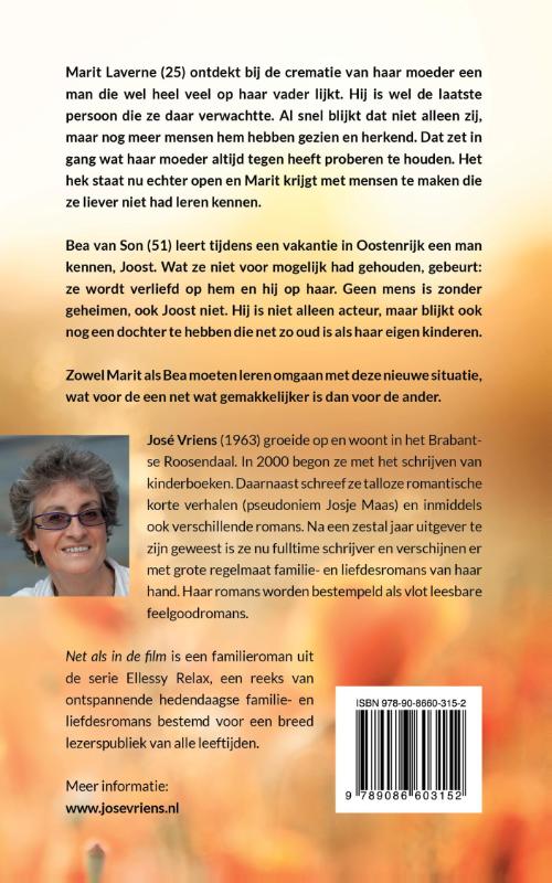 Achterkant van Net als in de film