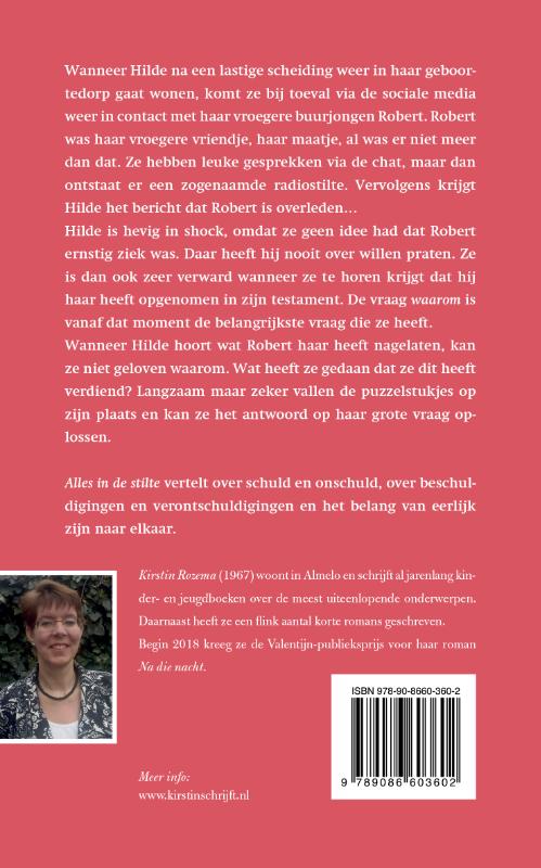 Achterkant van Alles in de stilte