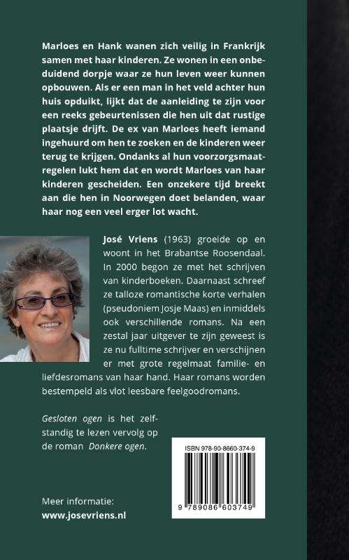 Achterkant van Gesloten ogen