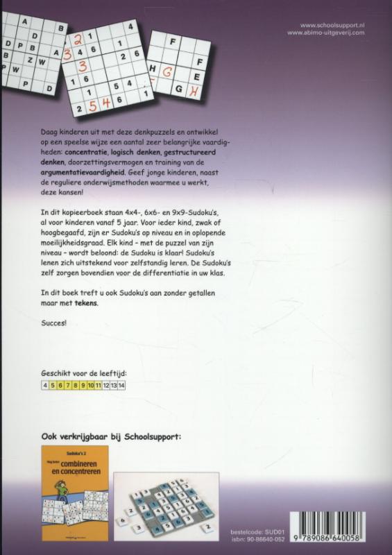 Achterkant van 1 Leren combineren en concentreren