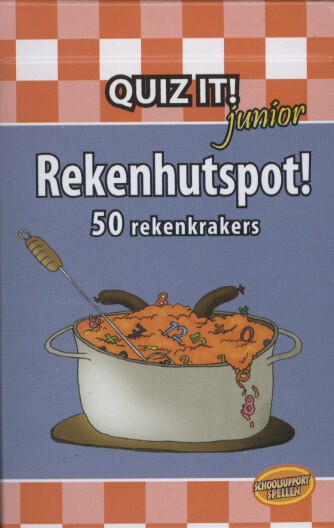 Achterkant van Quiz it junior Rekenhutspot