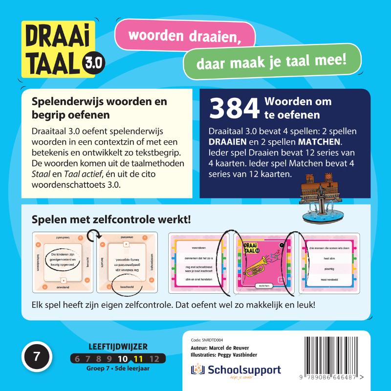 Achterkant van Draaitaal 3.0 groep 7 (4-delig)