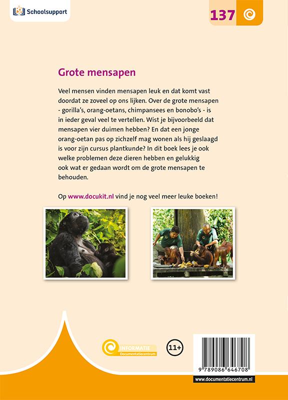 Achterkant van Grote Mensapen