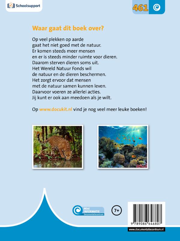 Achterkant van Het Wereld Natuur Fonds