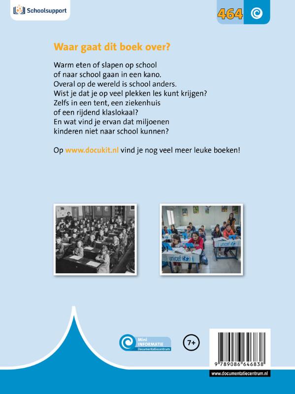 Achterkant van Iedereen naar school