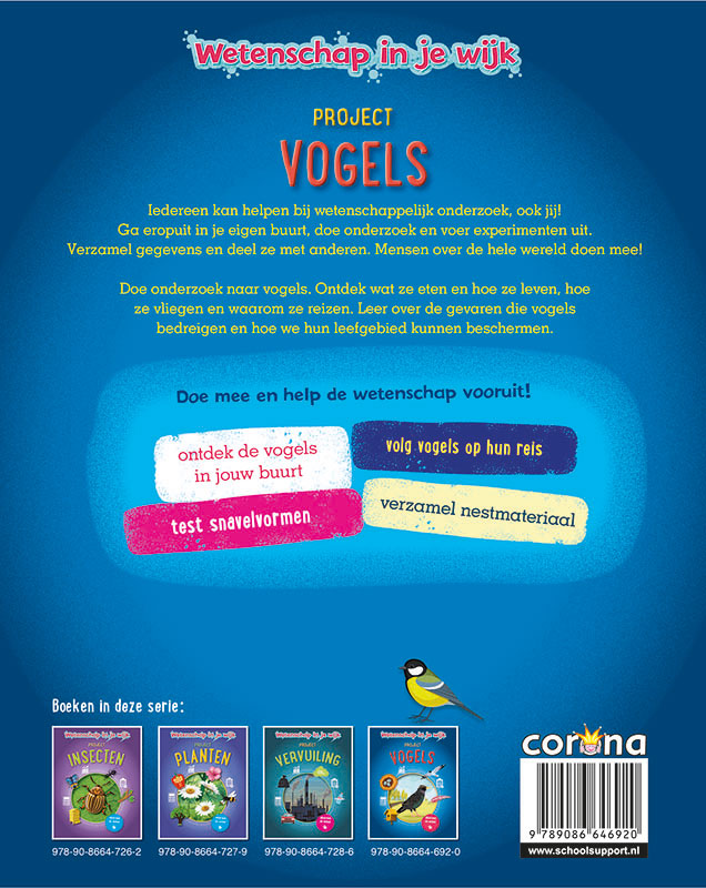 Achterkant van Project Vogels