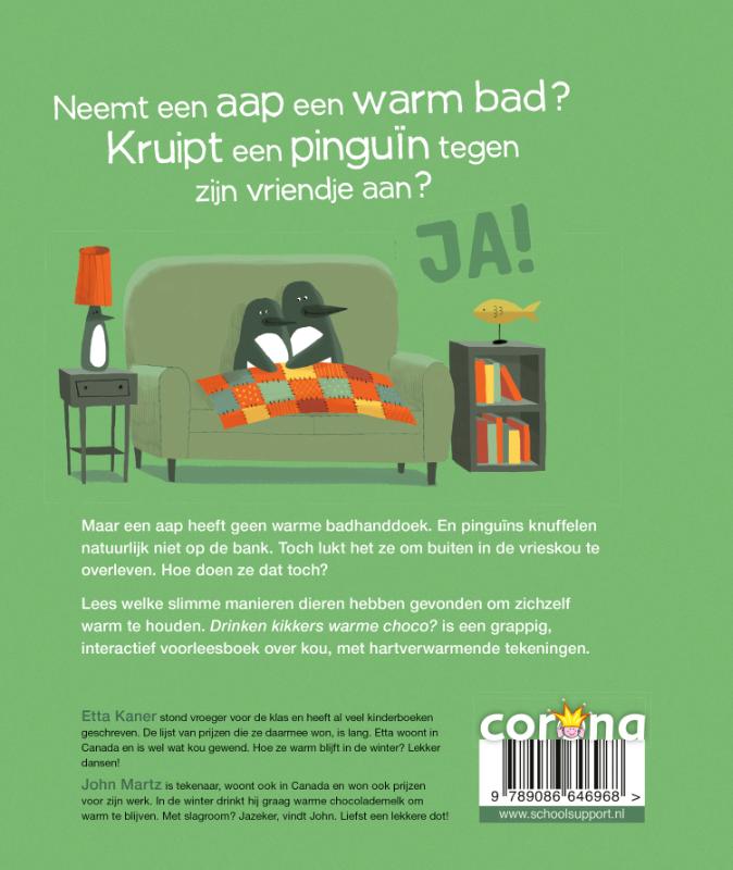 Achterkant van Drinken kikkers warme choco?