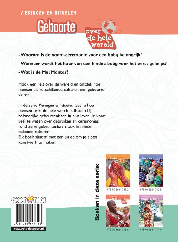 Achterkant van Geboorte over de hele wereld