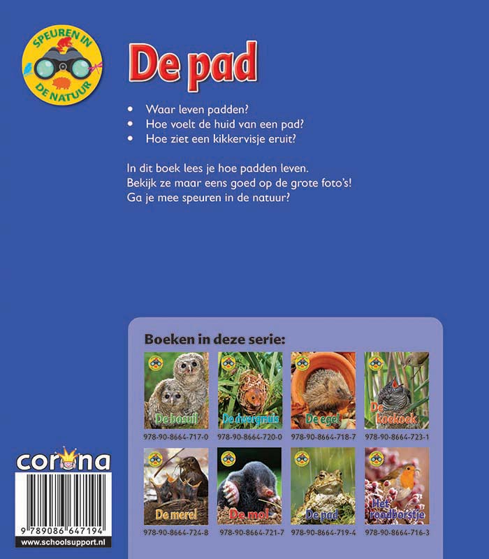 Achterkant van De pad, Speuren in de natuur