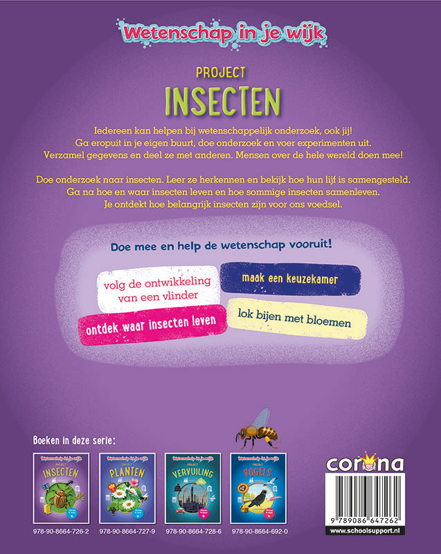 Achterkant van Project Insecten