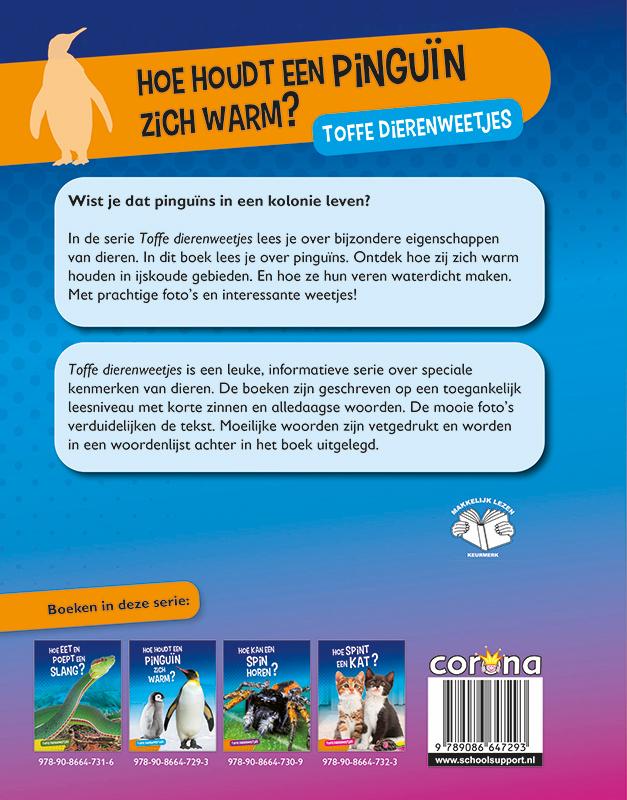 Achterkant van Hoe houdt een pinguïn zich warm?