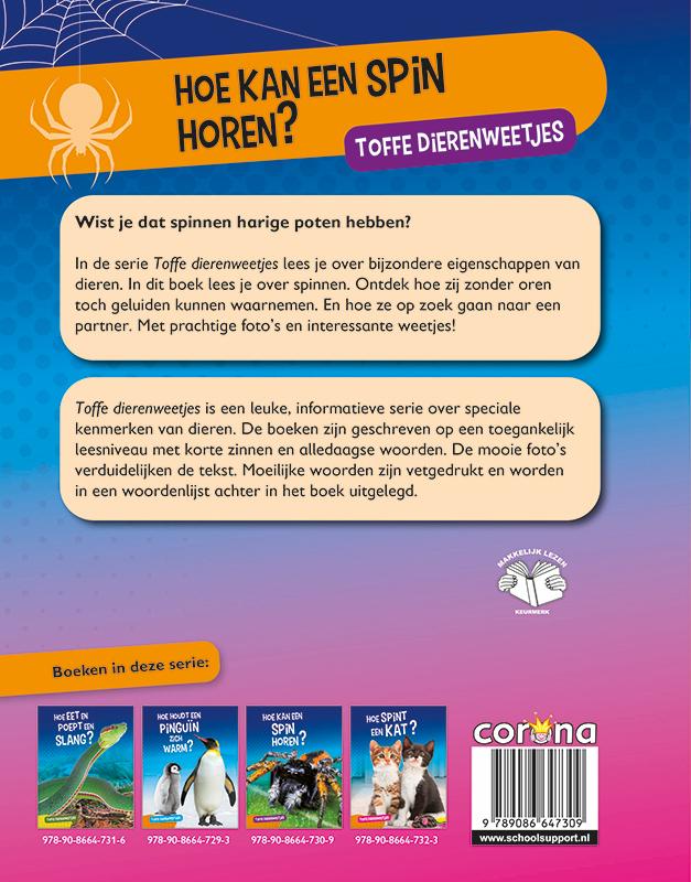 Achterkant van Hoe kan een spin horen?