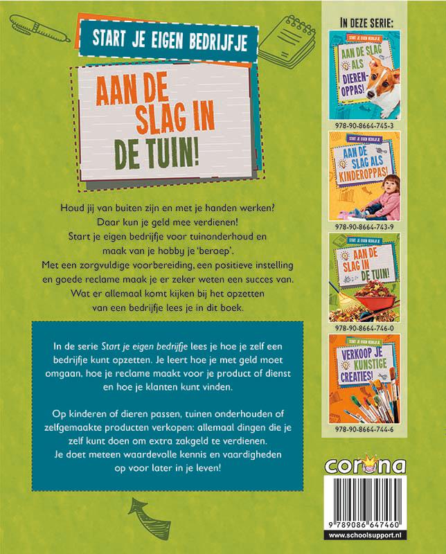 Achterkant van Aan de slag in de tuin!