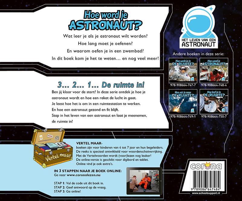 Achterkant van Hoe word je astronaut?