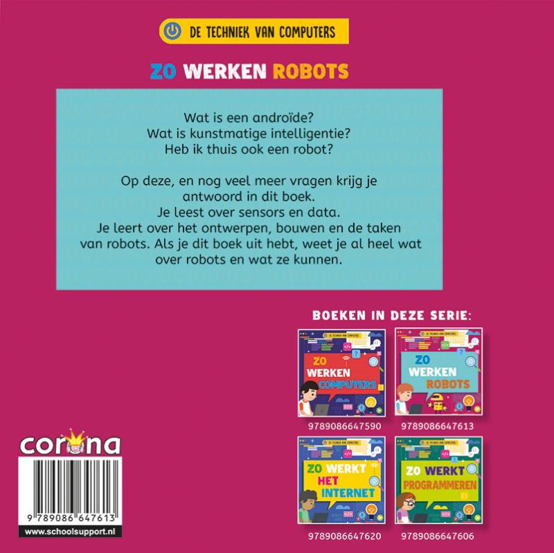 Achterkant van Zo werken robots