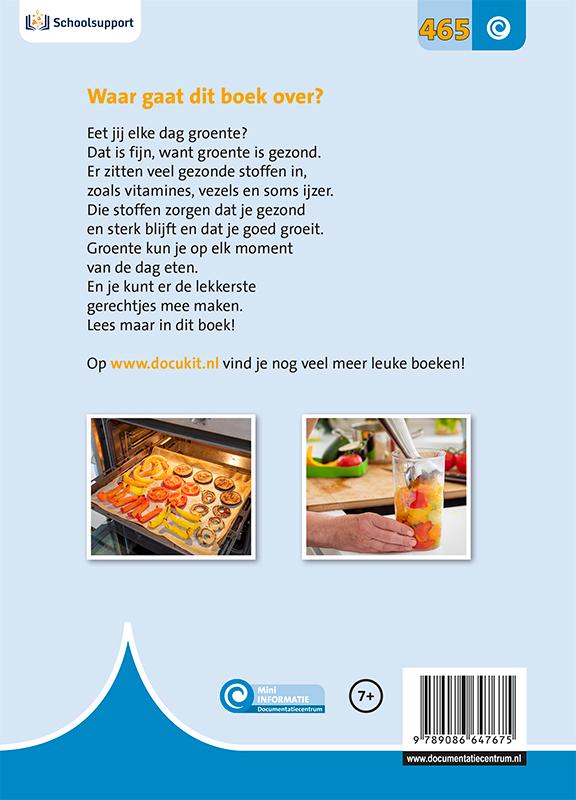 Achterkant van Groente is gezond