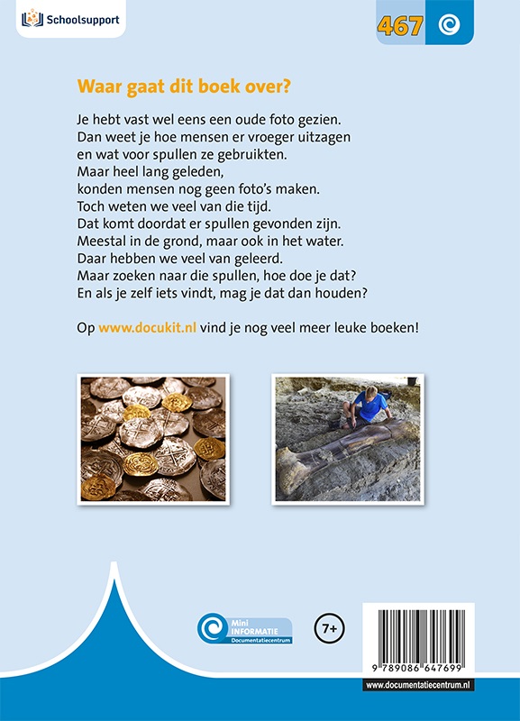 Achterkant van Speuren naar vroeger
