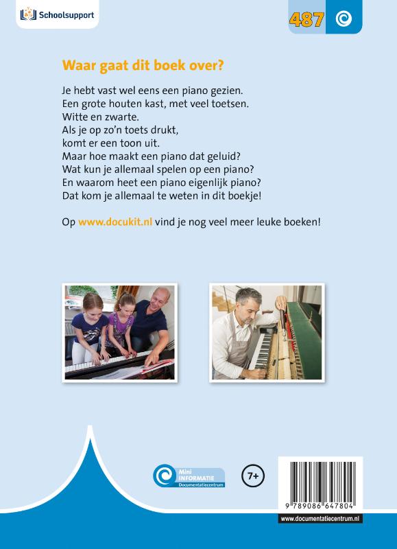Achterkant van De piano