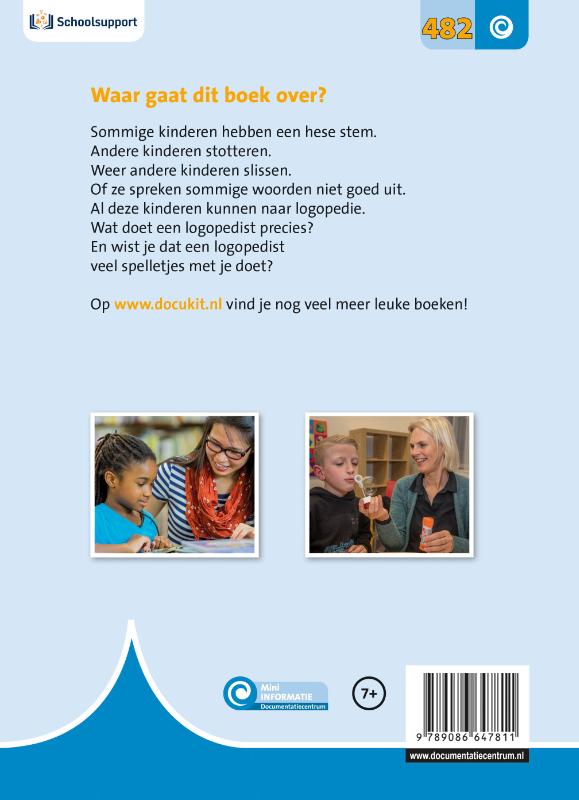 Achterkant van Naar logopedie