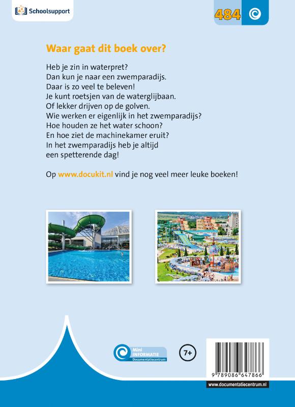 Achterkant van Het zwemparadijs