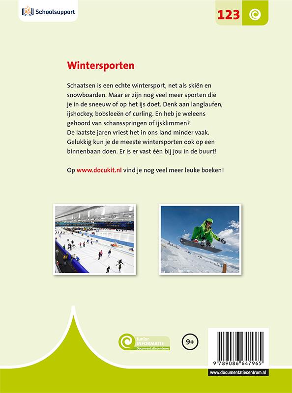 Achterkant van Wintersporten