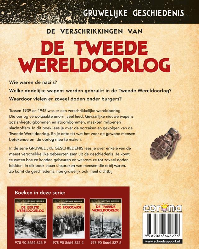 Achterkant van De verschrikkingen van de Tweede Wereldoorlog