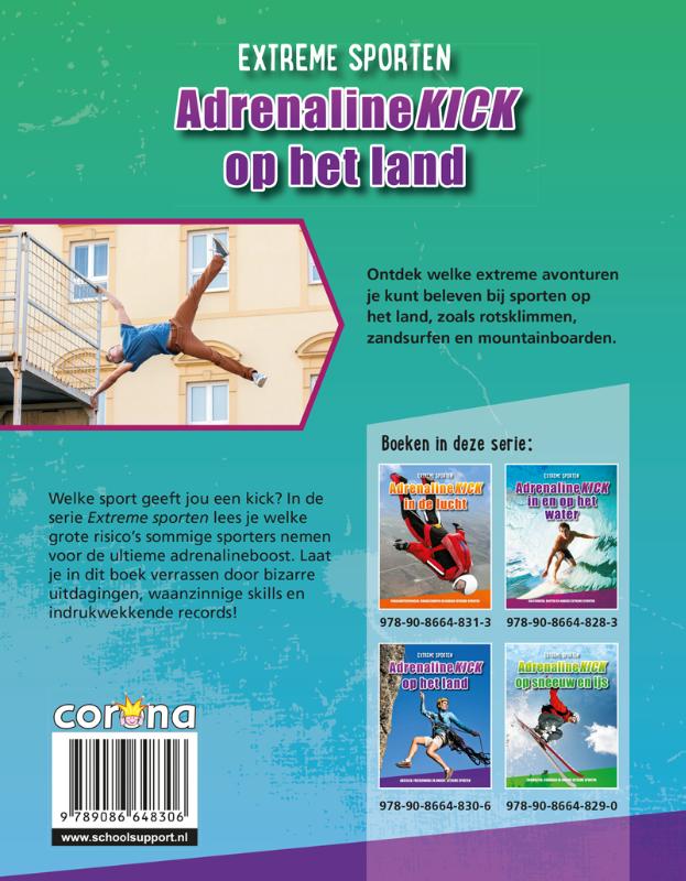 Achterkant van Adrenalinekick op het land