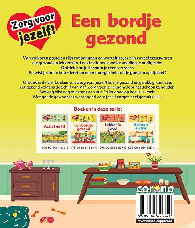 Achterkant van Een bordje gezond
