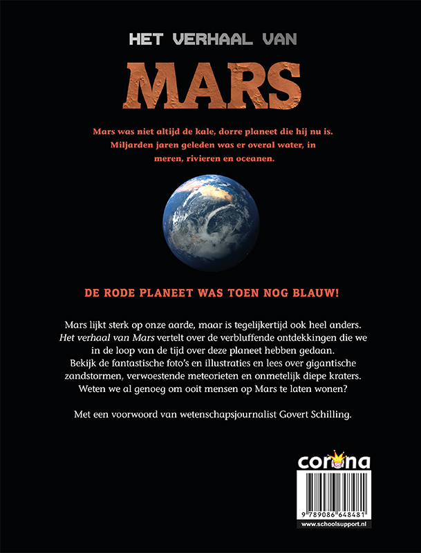 Achterkant van Het verhaal van Mars