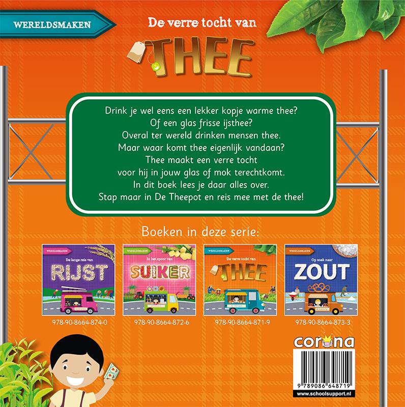 Achterkant van De verre tocht van thee