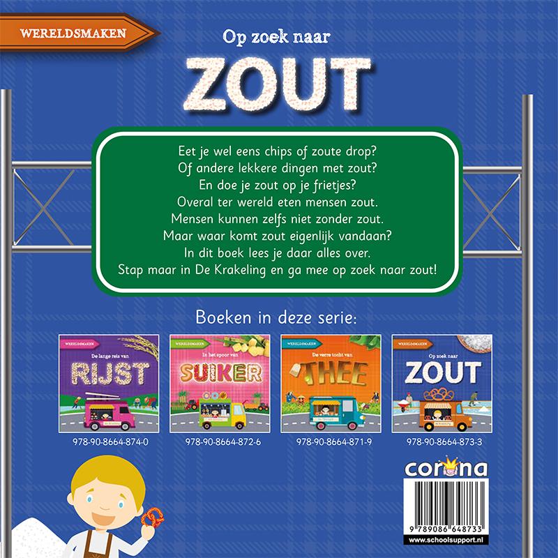 Achterkant van Op zoek naar zout