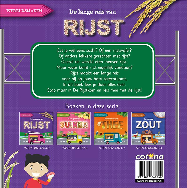Achterkant van De lange reis van rijst