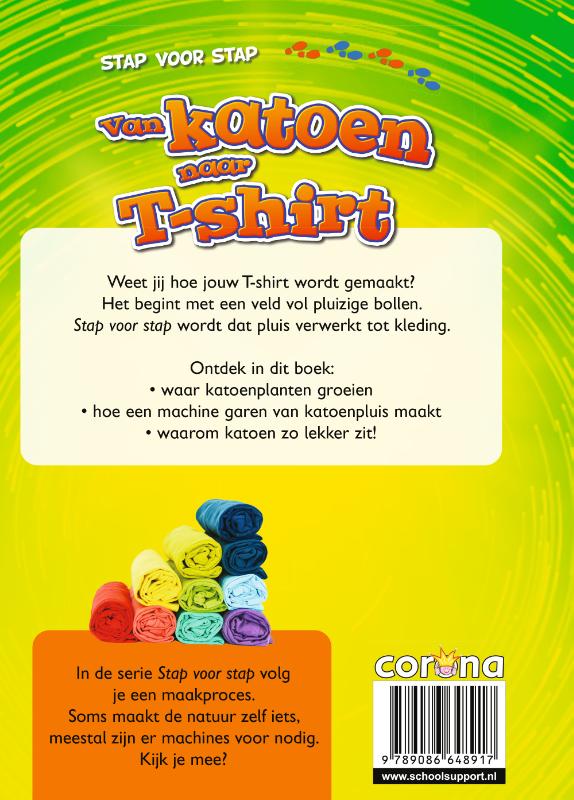 Achterkant van Van katoen naar t-shirt