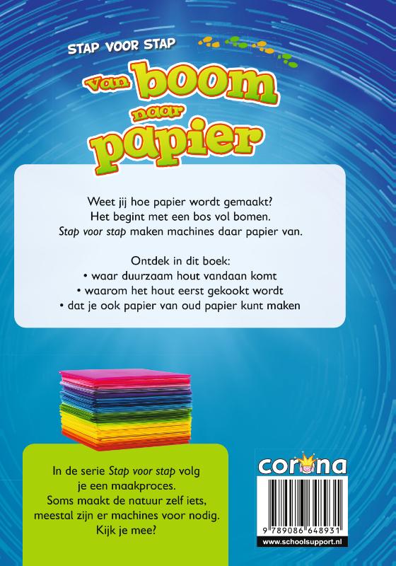 Achterkant van Van boom naar papier