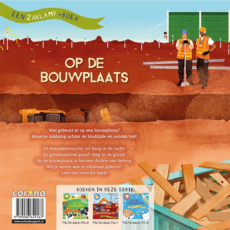 Achterkant van Op de bouwplaats