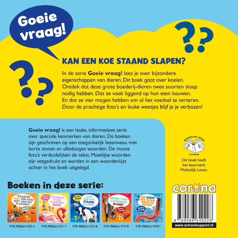 Achterkant van Kan een koe staand slapen?