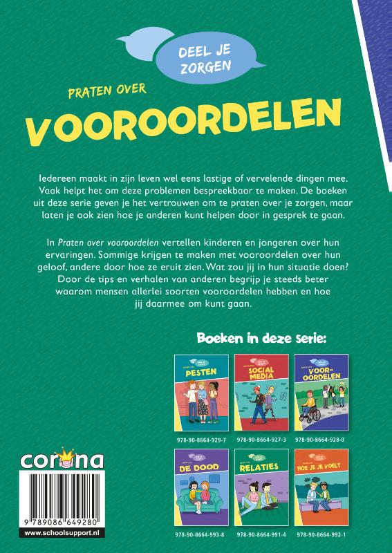 Achterkant van Praten over vooroordelen