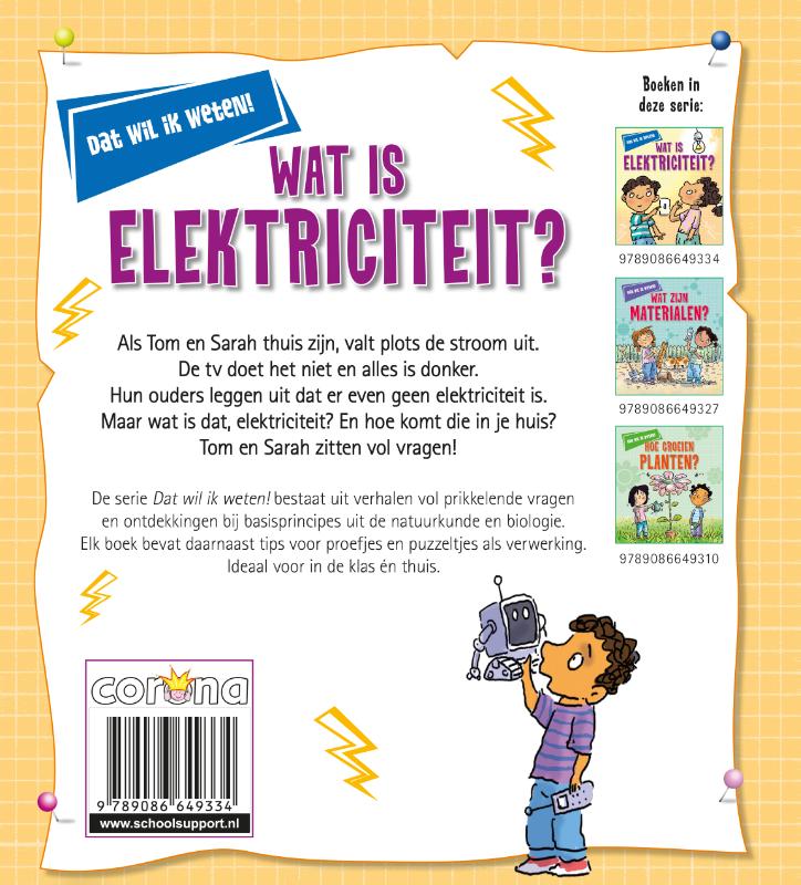 Achterkant van Wat is elektriciteit?