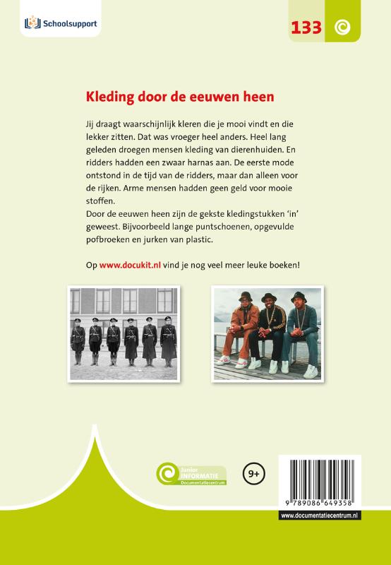 Achterkant van Kleding door de eeuwen heen