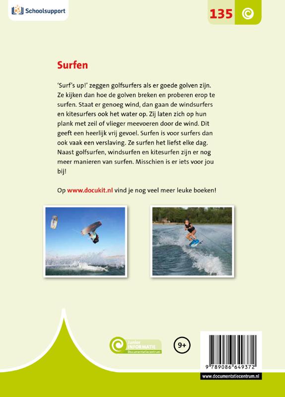 Achterkant van Surfen