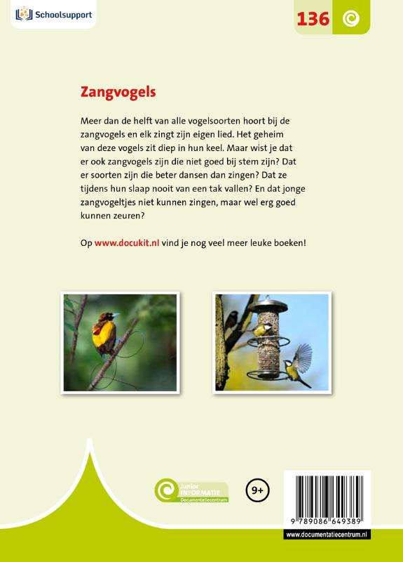 Achterkant van Zangvogels