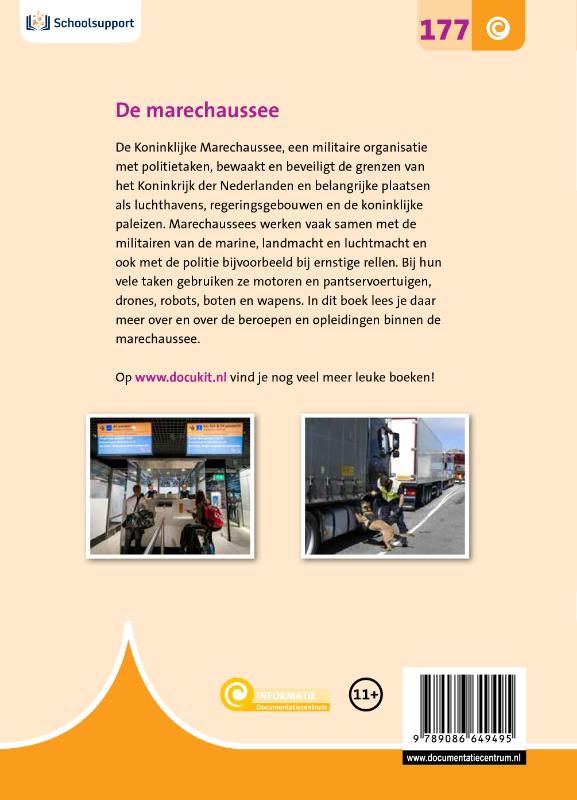 Achterkant van De marechaussee