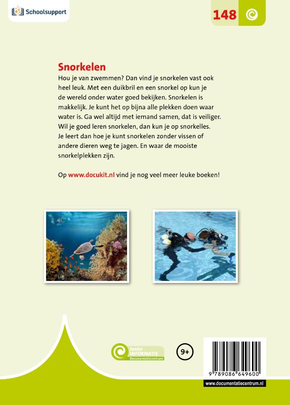 Achterkant van Snorkelen