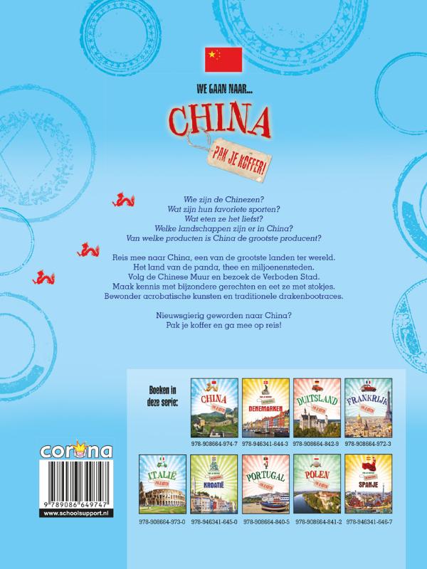 Achterkant van China