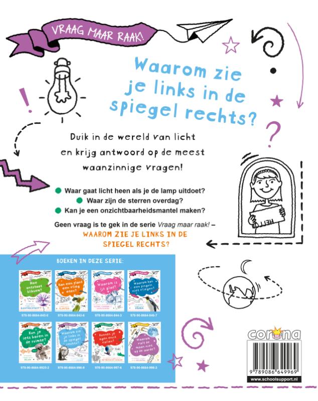 Achterkant van Waarom zie je links in de spiegel rechts?