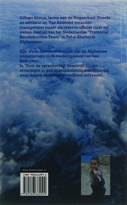 Achterkant van Voor de verandering
