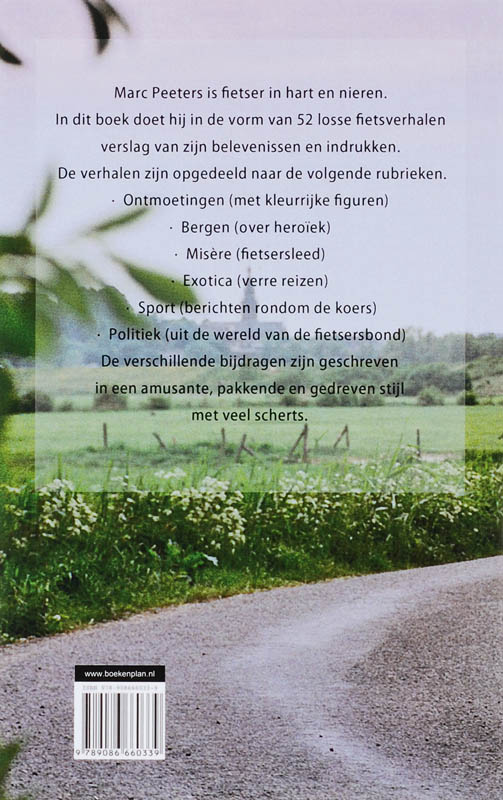 Achterkant van Ik fiets, dus ik ben