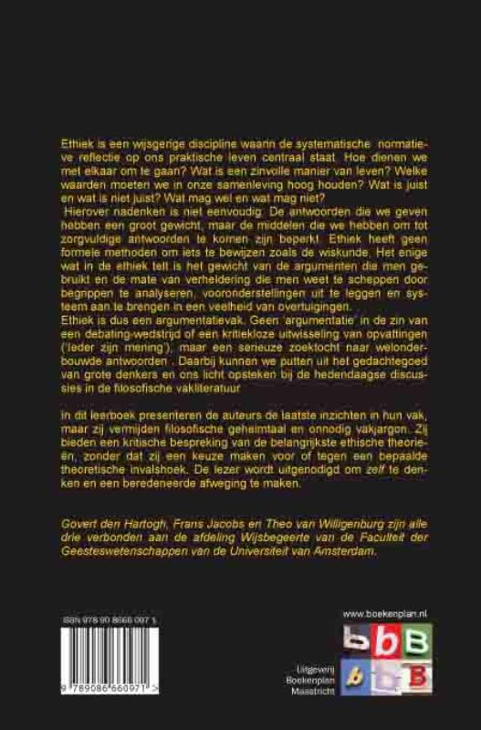 Achterkant van Inleiding Ethiek