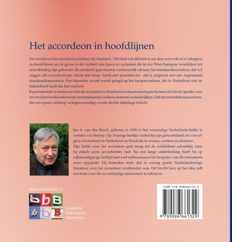 Achterkant van Het accordeon in hoofdlijnen